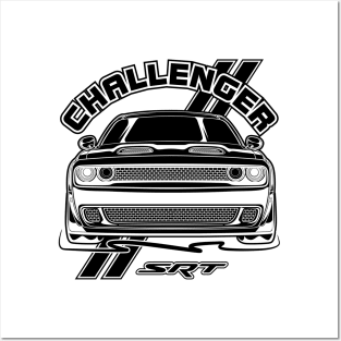 Challenger SRT (Black Print) Posters and Art